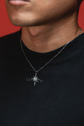 Diamond star necklace